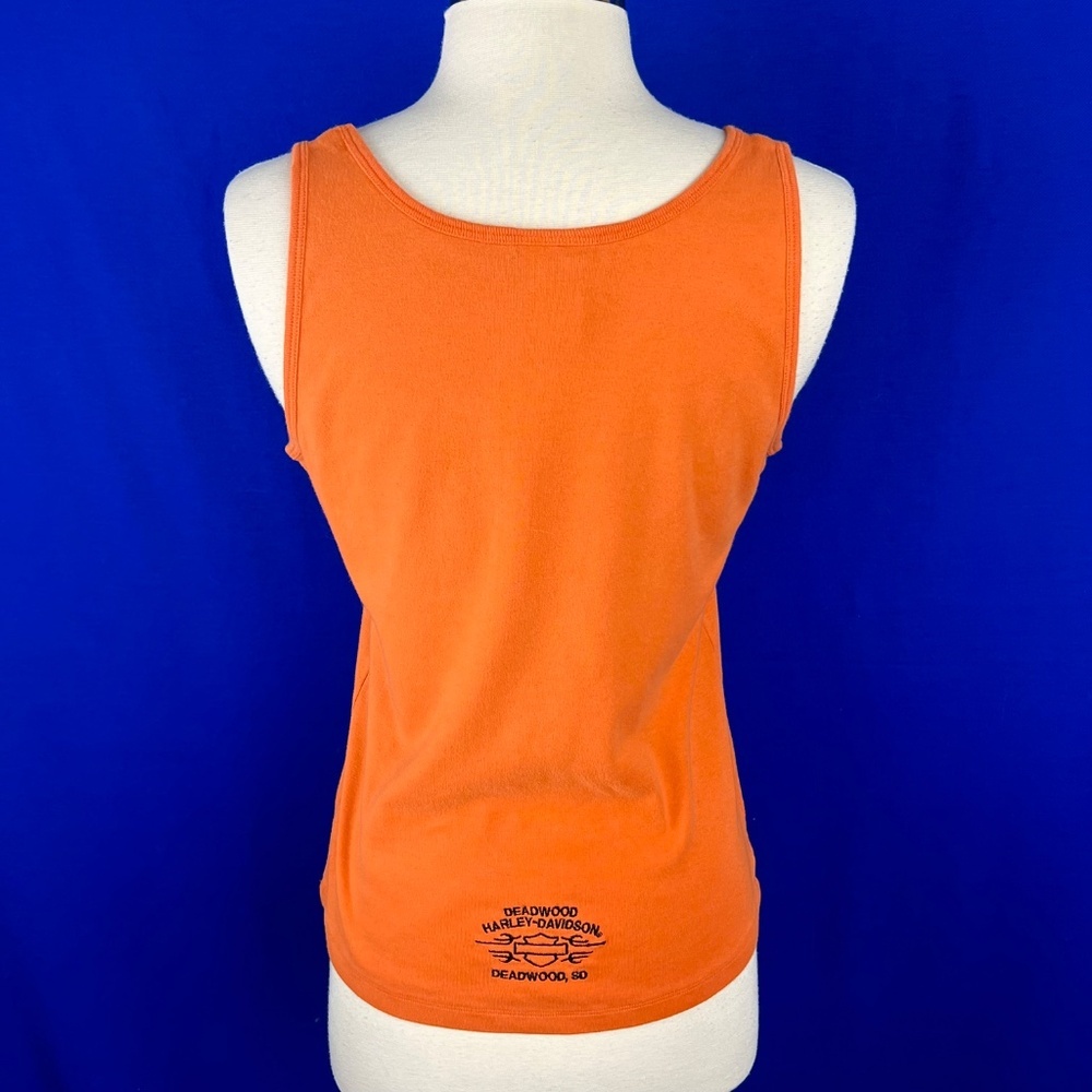 •🏍|•HARLEY-DAVIDSON•| Deadwood, SD Officially Licensed Orange H-D Tank Top - Picture 3 of 9